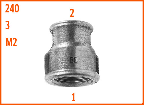 MANCHON REDUIT NOIR EE 240