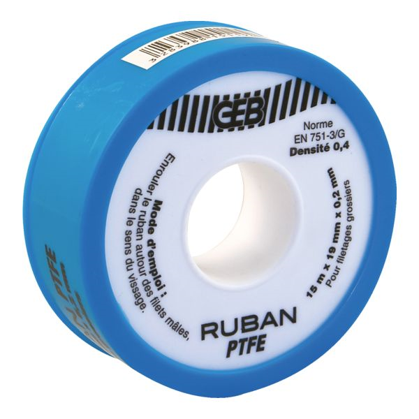 Téflon Olifan PTFE ruban d'étanchéité gros diamètre 19 mm x 15 m - 815119