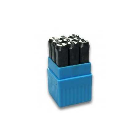 Jeu de poinçons chiffres Alpha - 5 mm - 60105